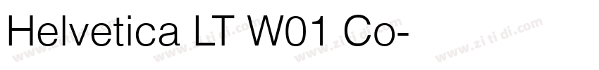 Helvetica LT W01 Co字体转换